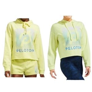Peloton Raw hem logo hoodie - M